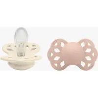 BIBS Infinity Smokk - 2-pack - Str. 1 - Symmetrisk - Ivory/Blush - - 0-6 md - Smokk