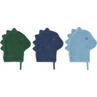 Liewood Vaskekluter - 3-pack - Sylvester - Strand Blue Mix - - OneSize - Vaskeklut