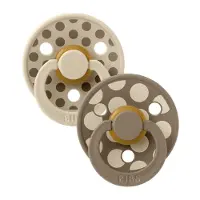 BIBS Studio Colour Smokker - Str. 3 - Rund - 2-pack - Vanilla/Da - - 18+md - Smokk