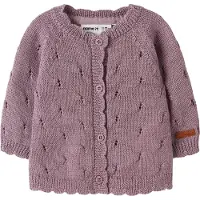 Name it Cardigan - Ull - Hullmønster - NbfWrilla - Paddehatter - - 56 - Cardigan