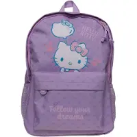 Hello Kitty ryggsekk med frontlomme - 38x28x13 cm