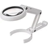 24hShop Allsidig lupe med LED-belysning og sammenleggbar design