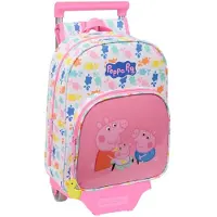 Safta Peppa Pig 10l 26x34x11 Cm Ryggsekk Med Hjul