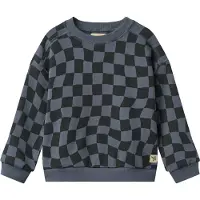 Wheat Collegegenser - Sandro - Navy Blue Sjekk - - 3 år (98) - Collegegenser