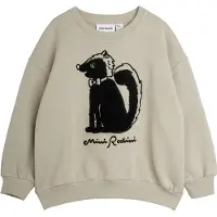 Mini Rodini Collegegenser - Stinkdyr - Chenille - Grå - - 8-9 år (128-134) - Collegegenser