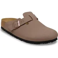 Birkenstock Boston Syn 2.0 Birko-Flor Nubuk Sandaler brun