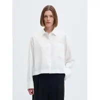 Selected Dannie Cropped Skjorte Med Lange Ermer