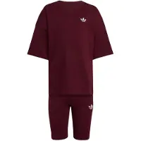 Adidas Originals Sett - T-skjorte/Sykkelhorts - Maroon - - 6 år (116) - T-skjorte