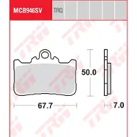 TRW Mcb946sv Sintrede Bremseklosser