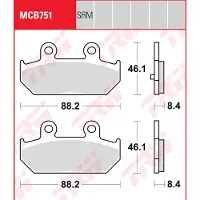 TRW Mcb751 Bremseklosser