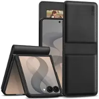 Tech-Protect Samsung Galaxy Z Flip8 Lommeboketui med magnet og stativ - Svart