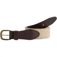 Silbon Ethnic Fabric Leather Belte