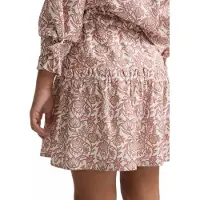 Silbon Floral Print Kort Skjørt
