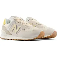 New Balance for woman. W574V2_LI Ecru leather 574 trainers (37.5), Beige, Flat, Suede, Laces, Casual