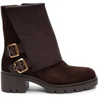 Hispanitas for woman. HI265074 Brown leather ankle boots Chicago (37), 3 to 5 cm, Casual