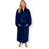 Nordstrand Morgenkåpe str. XXL/XXXL - Myk fleece - Blå