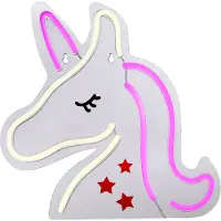 JUST LIGHT LED-vegglampe Neon Unicorn, USB