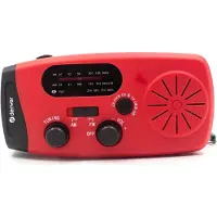 Denver SCR-2007 håndsveivradio med solcellelading / Nødradio med SOS / 2000 mAh powerbank