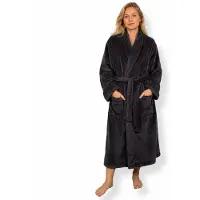 Nordstrand Morgenkåpe str. S/M - Myk fleece - Mørkegrå