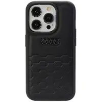 Audi GT-etui i syntetisk lær for iPhone 15 Pro Max - svart