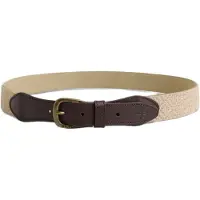 Silbon Ethnic Fabric Leather Belte
