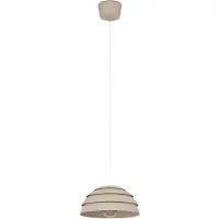 Eglo Hengelampe Vittorito, Ø 30 cm, sandbeige, metall, E27
