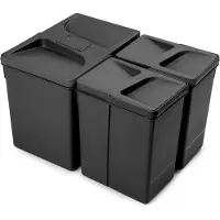 Emuca 8259517 2x7l Søppelbøtte 15l
