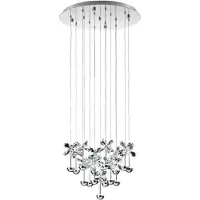 Stars of Light EGLO LED-hengelampe Pianopoli krom 50x113 cm