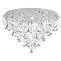 Stars of Light EGLO LED-taklampe Pianopoli krom Ø 78 cm
