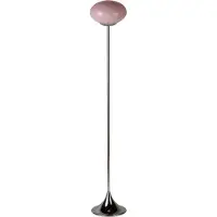 Osram gulvlampe Decor Forma, rosa/krom, høyde 149 cm, glass