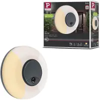 Paulmann LED-vegglampe Aureva, antrasitt, sensor Ø 22 cm CCT