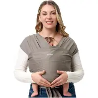 MOMCOZY Baby Wrap Carrier Dark Brown | Bæresele | Baby Wrap Carrier