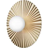 Nuura vegglampe Liila Muuse, Ø 42 cm, IP44, gull/opal