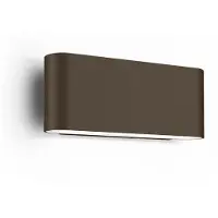 Wever & Ducre & utendørs LED-vegglampe, Kiosk 1.0, bronse, 2 700 K