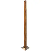 Elobra LED-gulvlampe Atacama, eik/matt nikkel, høyde 150 cm, tre