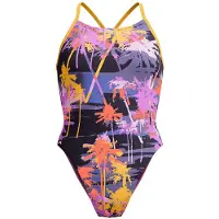 Speedo Allover Digital Lattice Tie-back Badetøy