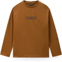 Napapijri New Box Logo Langarmet T-skjorte