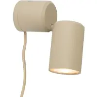 It´s about RoMi IT'S ABOUT ROMI vegglampe Milan, sandfarget, Ø 6 cm, metall