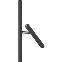 HELL LED-batteridrevet gulvlampe Streak-B, høyde 134 cm, svart, metall