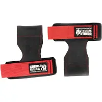 Gorilla wear Lifting Grips, black/red