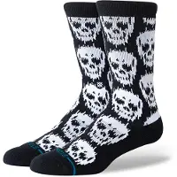 Stance Static Skull Crew Socks svart