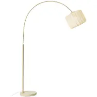 LINDBY buelampe Helin, beige, tekstil, høyde 198,5 cm