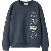 Name it Collegegenser - NkmNoble - Ombre Blue - - 7-8 år (122-128) - Collegegenser