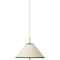 Globen Lighting hengelampe IRIS 25, kremfarget, Ø 25 cm