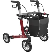 Rehasense Server Rollator - RødUtendørs rollatorer - innendørs rullator - Utendørs rollatorer + Innendørs rollatorer
