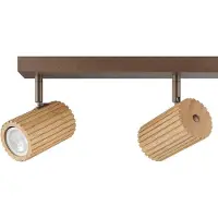 Brilliant Taklampe Lakewood, tre, lengde 78 cm, 4 lyskilder
