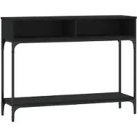 vidaXL Konsollbord svart 100x30,5x75 cm konstruert tre