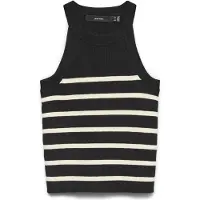 Vero Moda Saba Rib Ermeløs T-skjorte