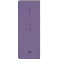 Wozinsky WNSP-NKP treningsmatte, 183 x 61 x 0,5 cm, til yoga og gymnastikk, laget av naturgummi – lilla