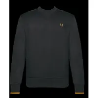 Fred perry for man. M7535 Basic gray sweatshirt (XL), Casual, Grey, Cotton